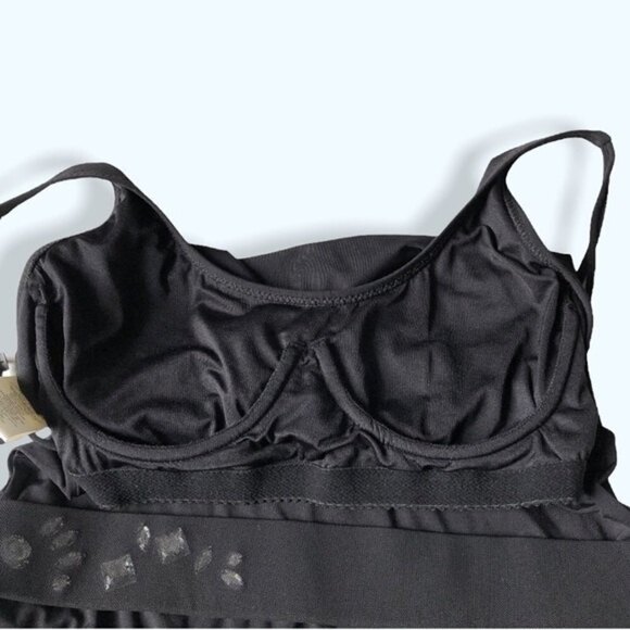 DKNY Women's Black One Piece Swimsuit with Belt - Picture 8 of 9